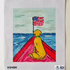 Dog on a Boat Canvas - KC Needlepoint