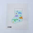 Dinosaur Mini Sock Needlepoint Canvas - KC Needlepoint