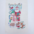 Santa and Snowman Stocking Canvas - KC Needlepoint