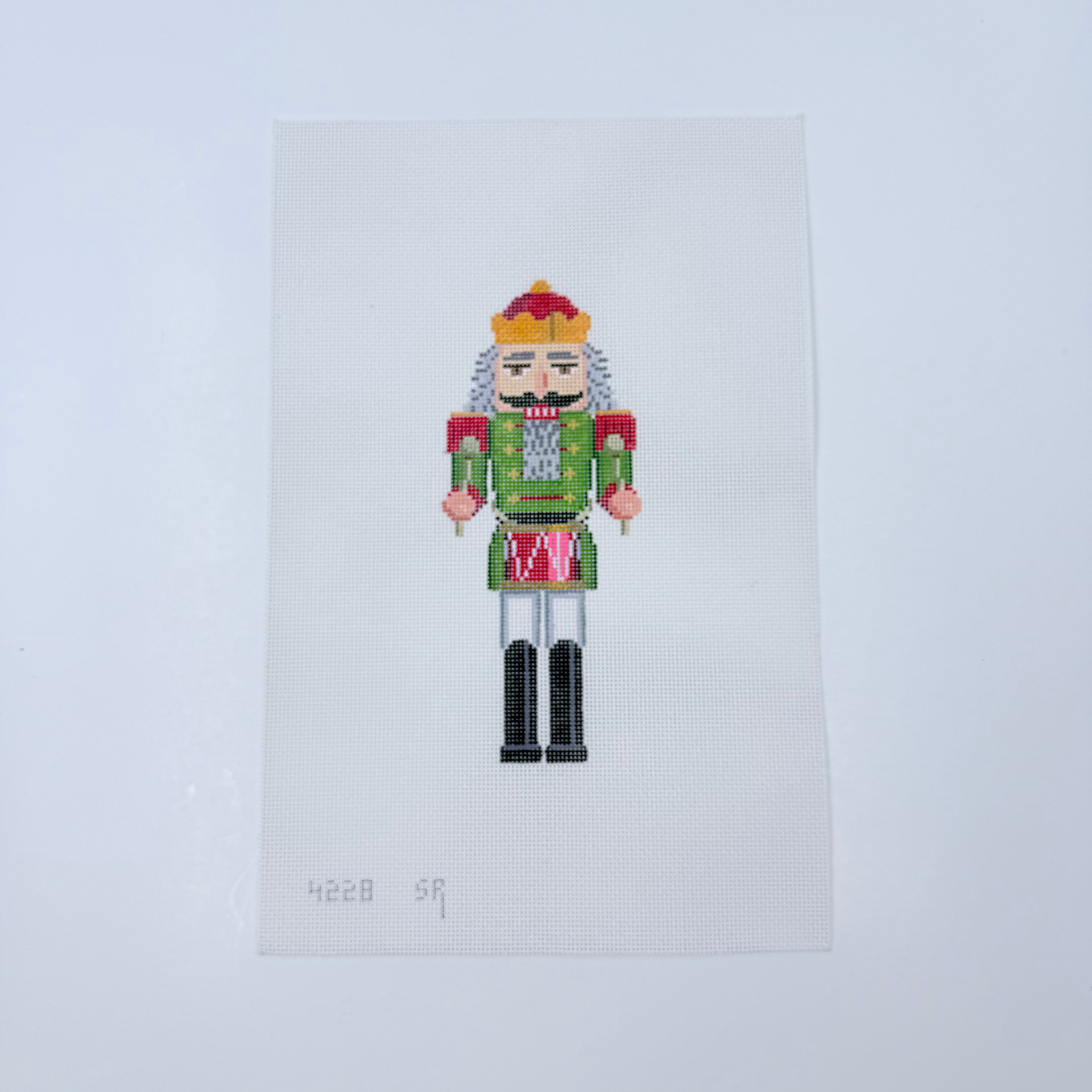 Drummer Nutcracker Canvas - KC Needlepoint