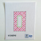 Pink Lattice Eyeglass Case Insert Canvas - KC Needlepoint