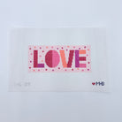 Love Block Confetti Canvas - KC Needlepoint