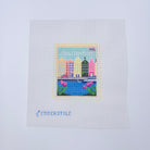 Amsterdam Stamp Needlepoint Canvas - KC Needlepoint