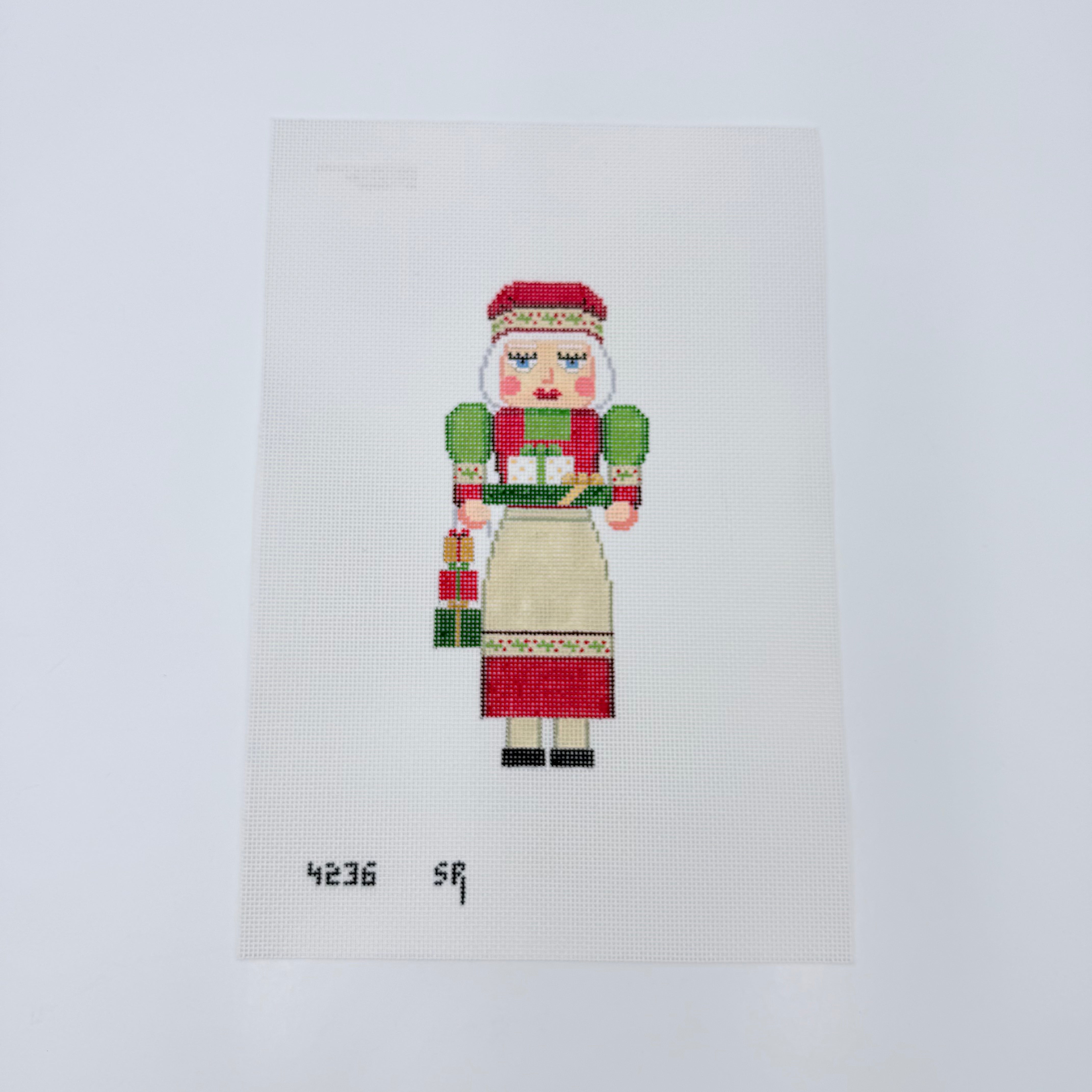 Mrs. Claus Nutcracker Canvas - KC Needlepoint