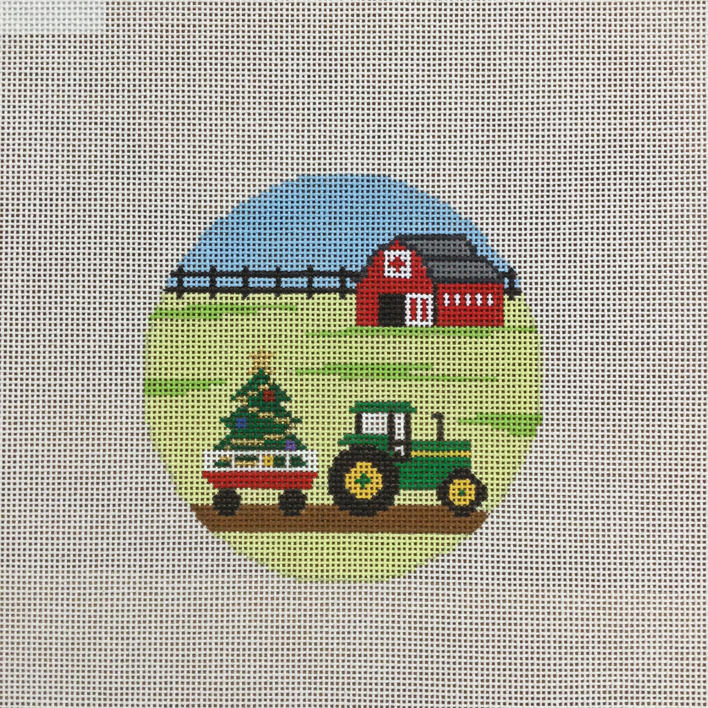 Christmas Tree Farm Canvas - KC Needlepoint