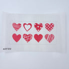 Eight Hearts Needlepoint Canvas - KC Needlepoint