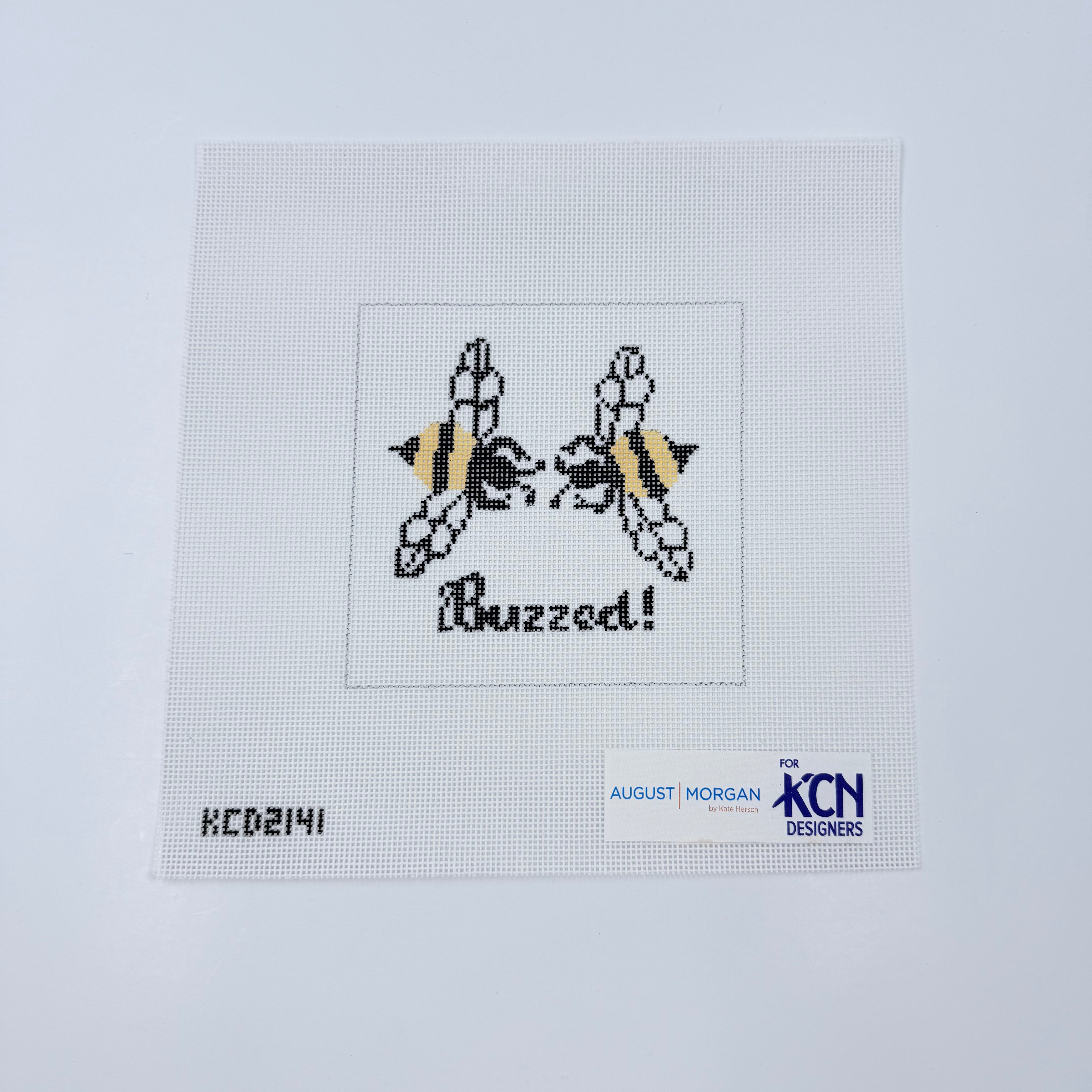 Buzzed Square Canvas - KC Needlepoint