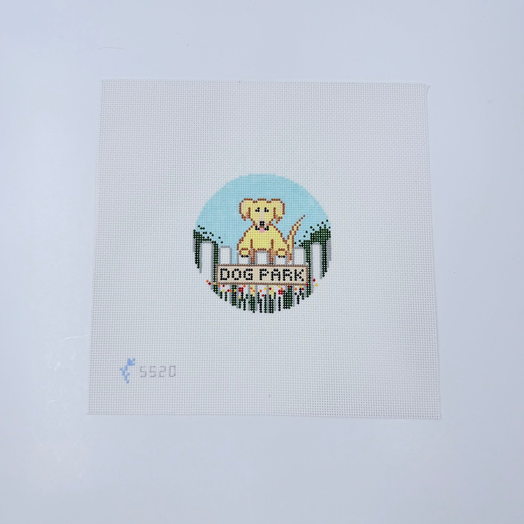 Dog Park - Yellow Labrador Canvas - KC Needlepoint