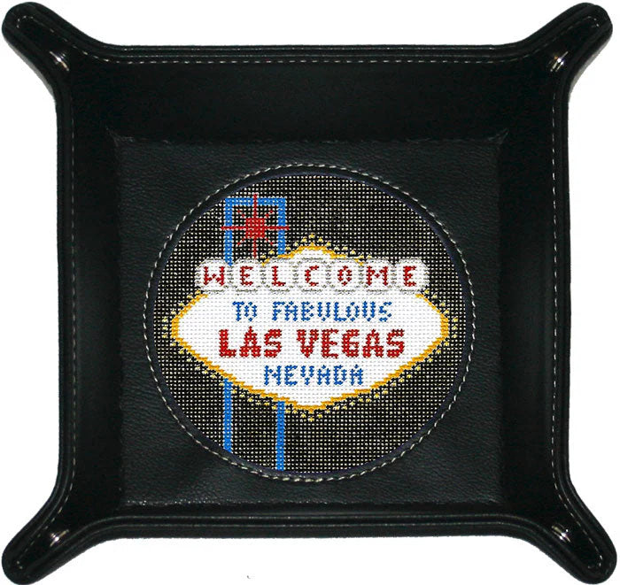 Leather Snap Tray - KC Needlepoint