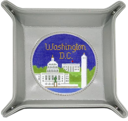 Leather Snap Tray - KC Needlepoint