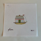 Cape Cod House Boat Canvas - KC Needlepoint