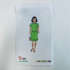 Jackie in Green Canvas - KC Needlepoint