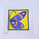 Half Butterfly on Yellow Canvas - KC Needlepoint