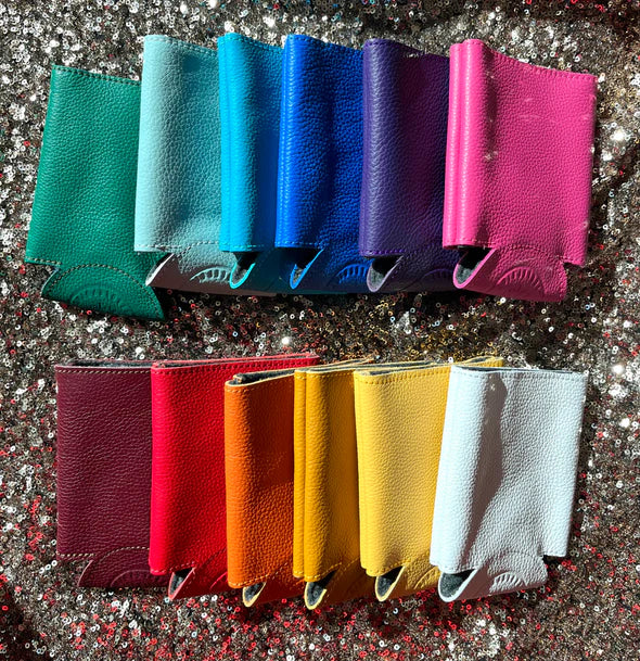 Self Finishing Leather Koozie - KC Needlepoint