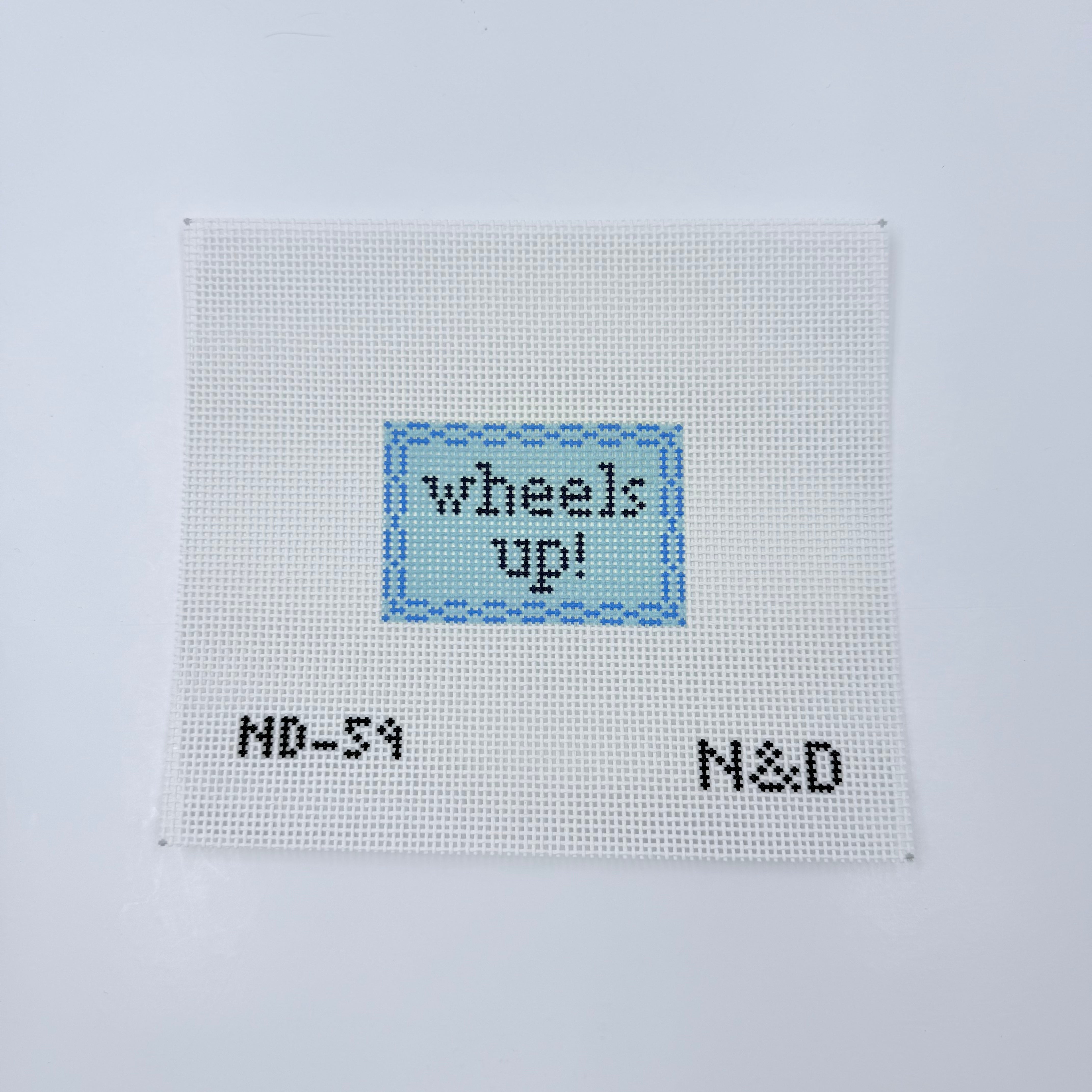 wheels up! canvas - KC Needlepoint