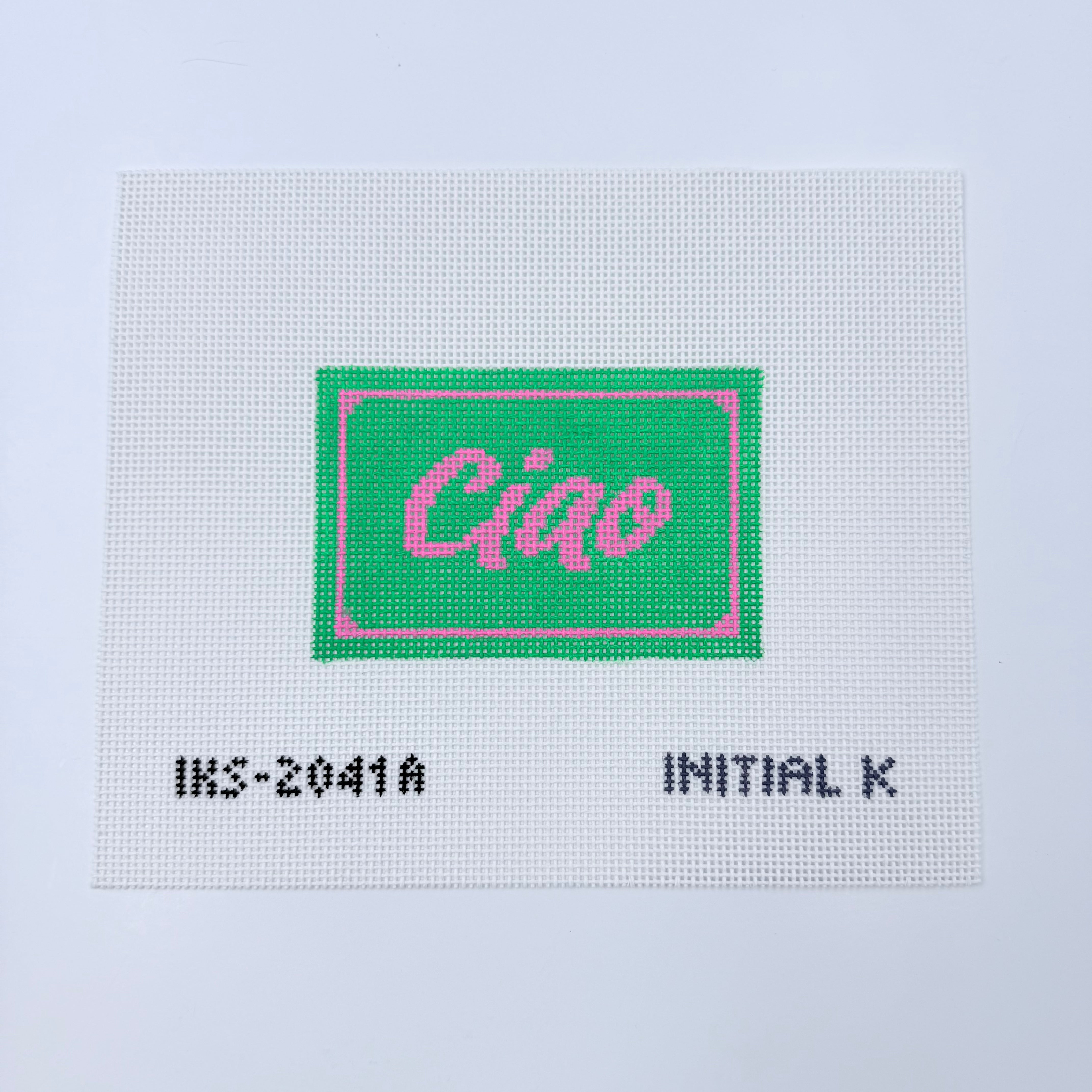 Ciao on Green Canvas - KC Needlepoint