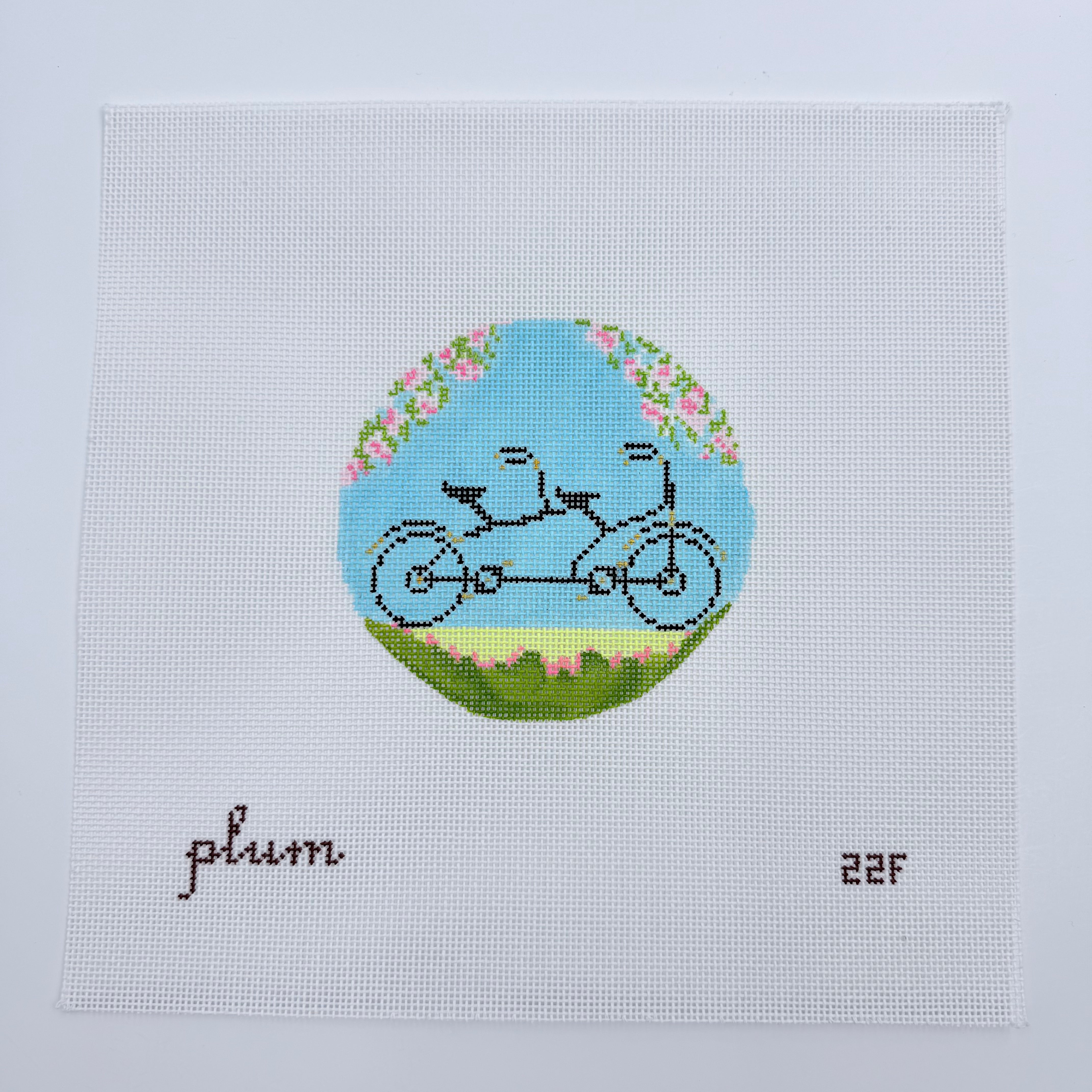 Bicycle Built for Two Canvas - KC Needlepoint
