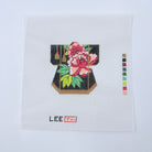 Orange on Black Petite Kimono Canvas - KC Needlepoint