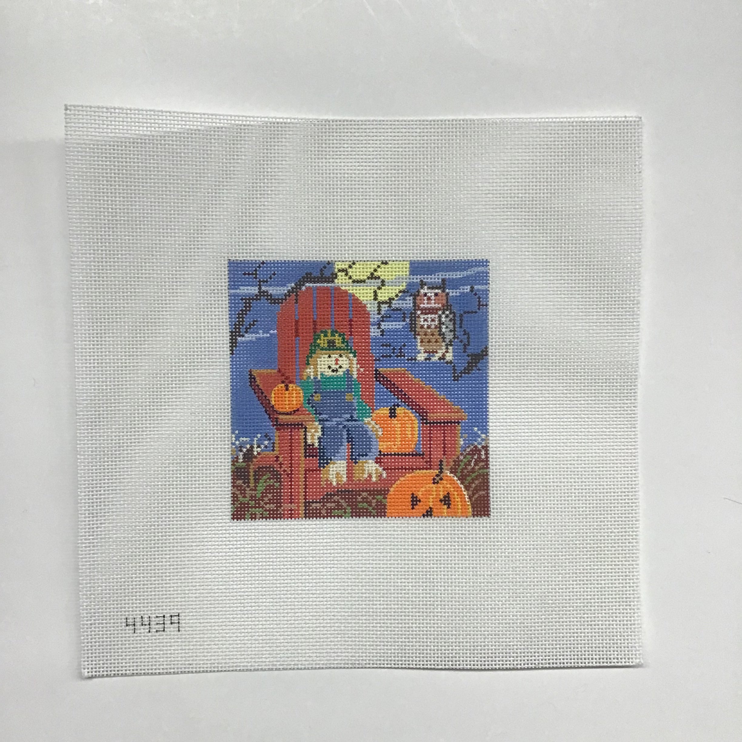 Halloween Chair Canvas - KC Needlepoint