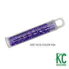 Size 14/15 Seed Beads 26 Dark Iris - KC Needlepoint