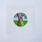 Apple Picking Round Canvas - KC Needlepoint