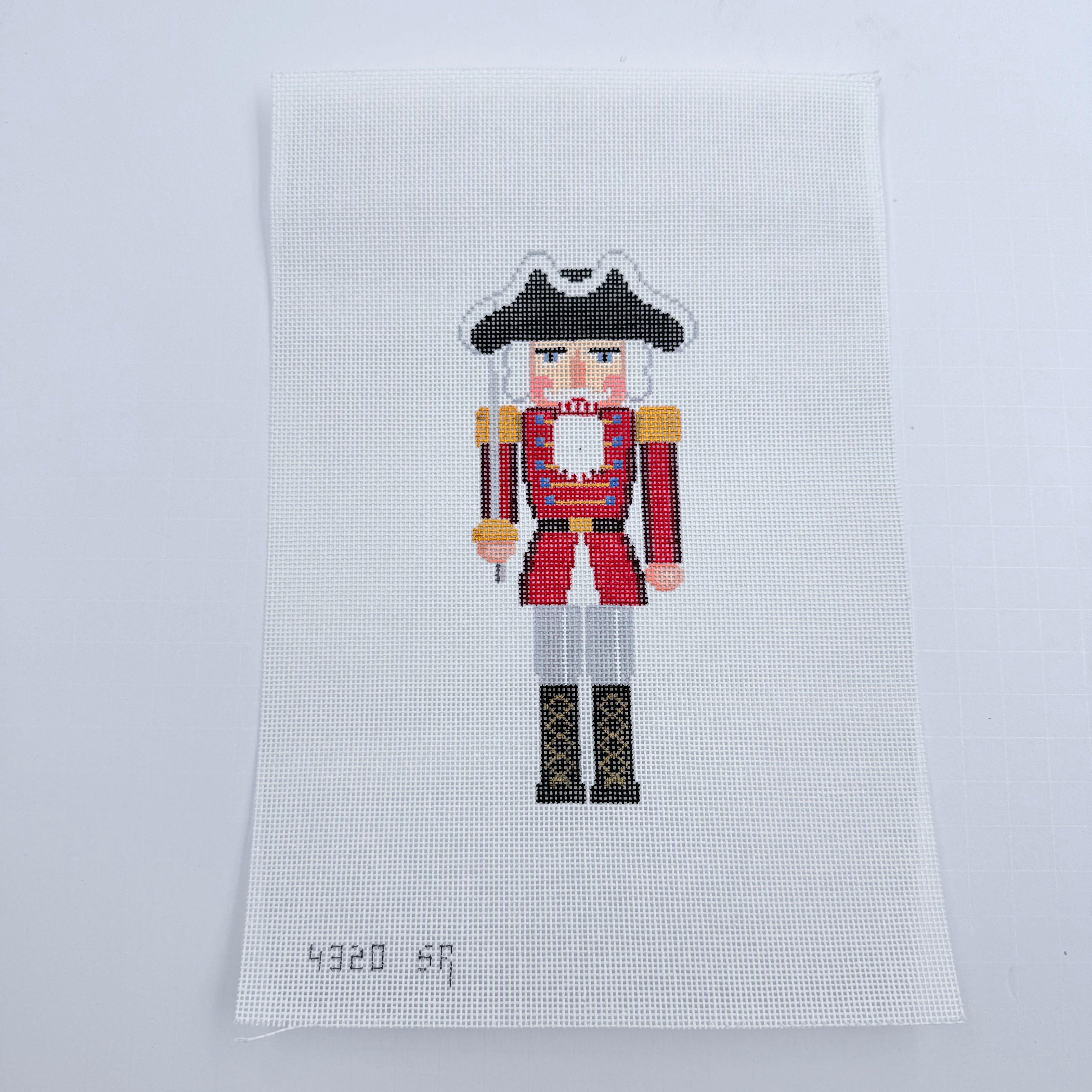Red Guard Nutcracker Canvas - KC Needlepoint