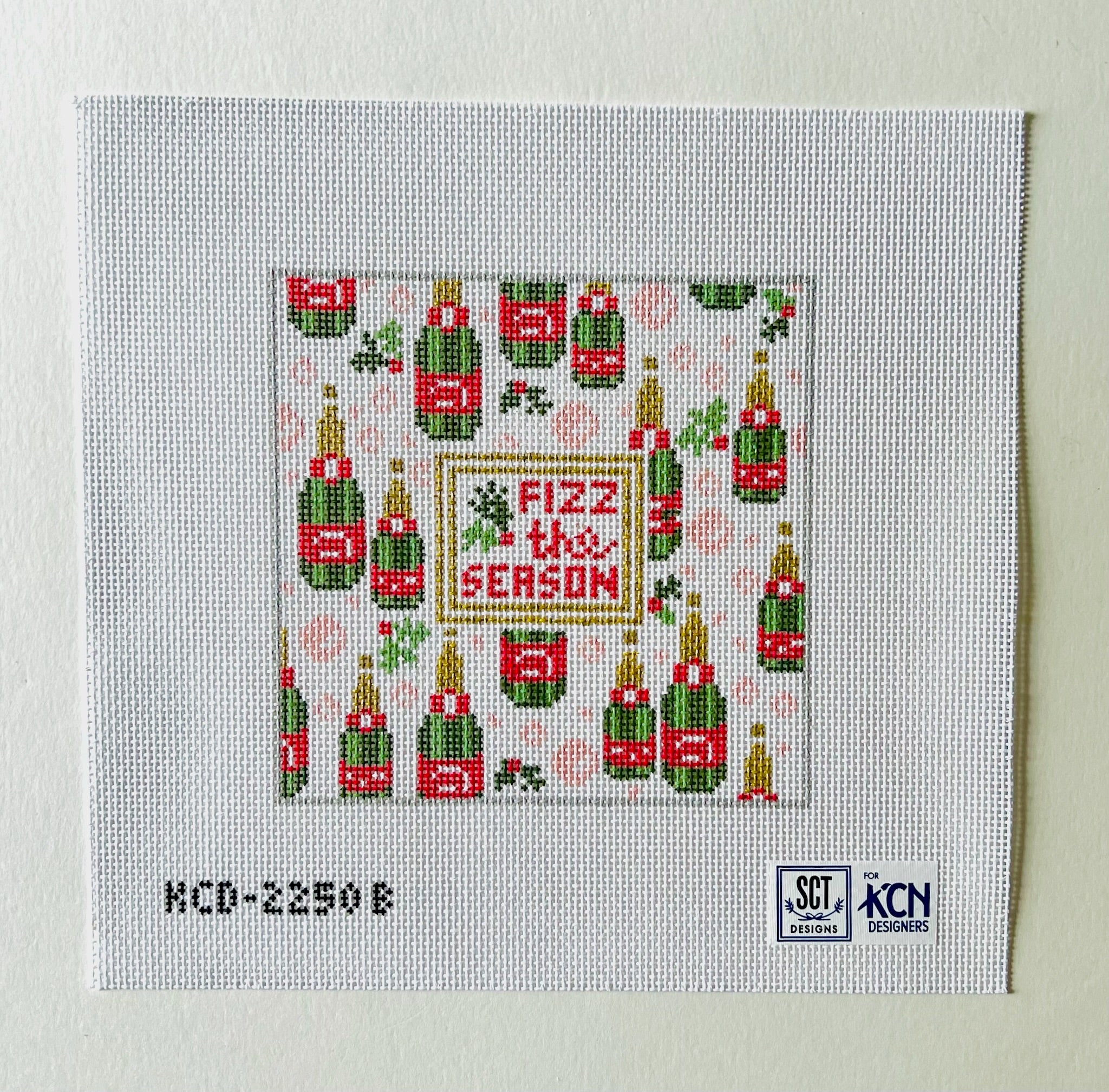 Fizz the Season Canvas 13 mesh - KC Needlepoint