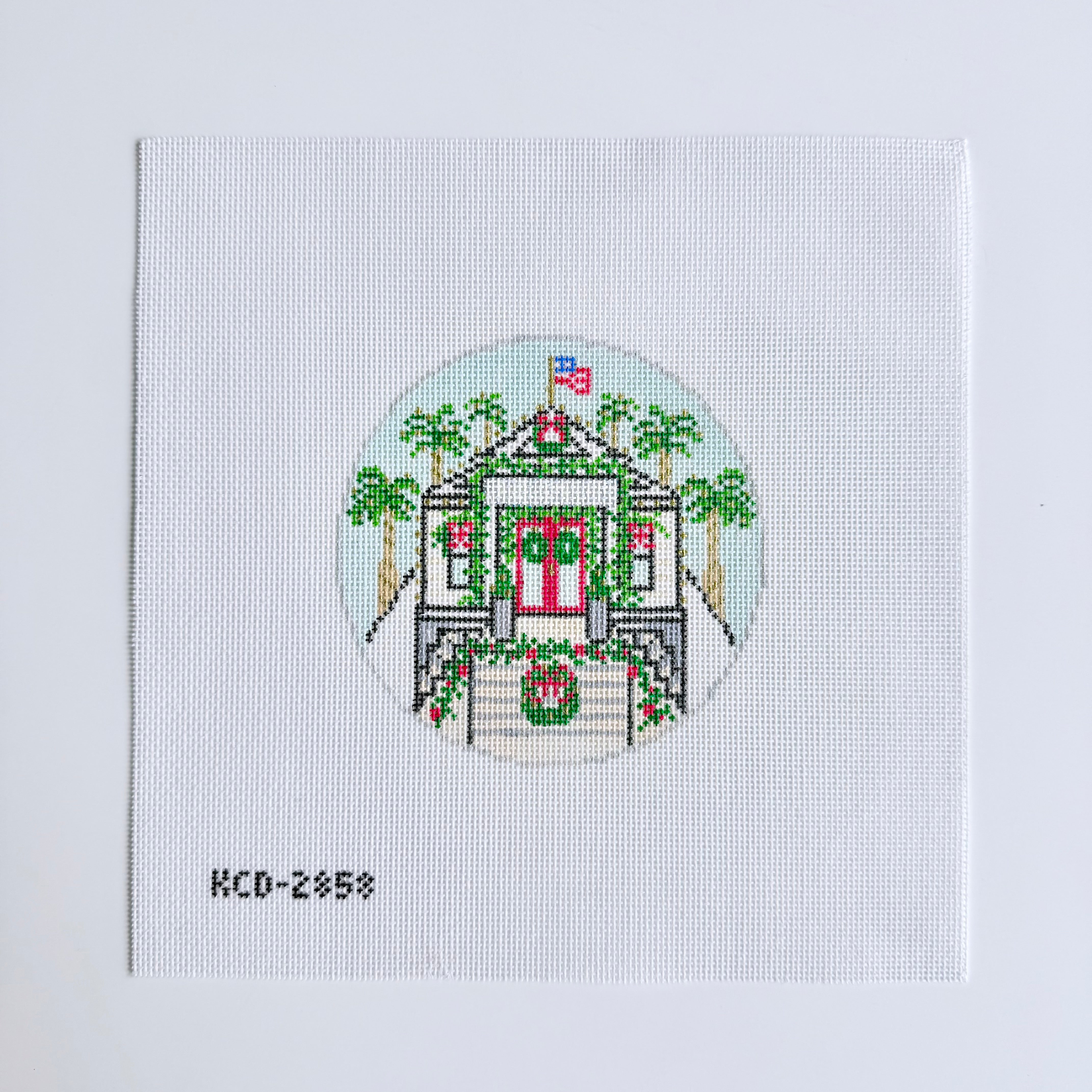 Beach Post Office at Christmas - KC Needlepoint