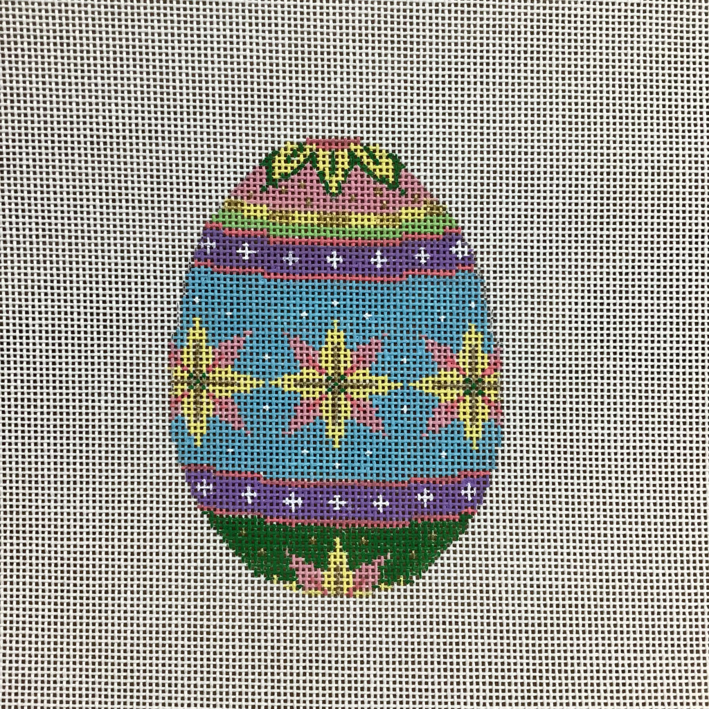 Stars Pastel Egg Canvas DISCONTINUED - KC Needlepoint
