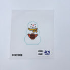Snowman with Basketball Canvas - KC Needlepoint