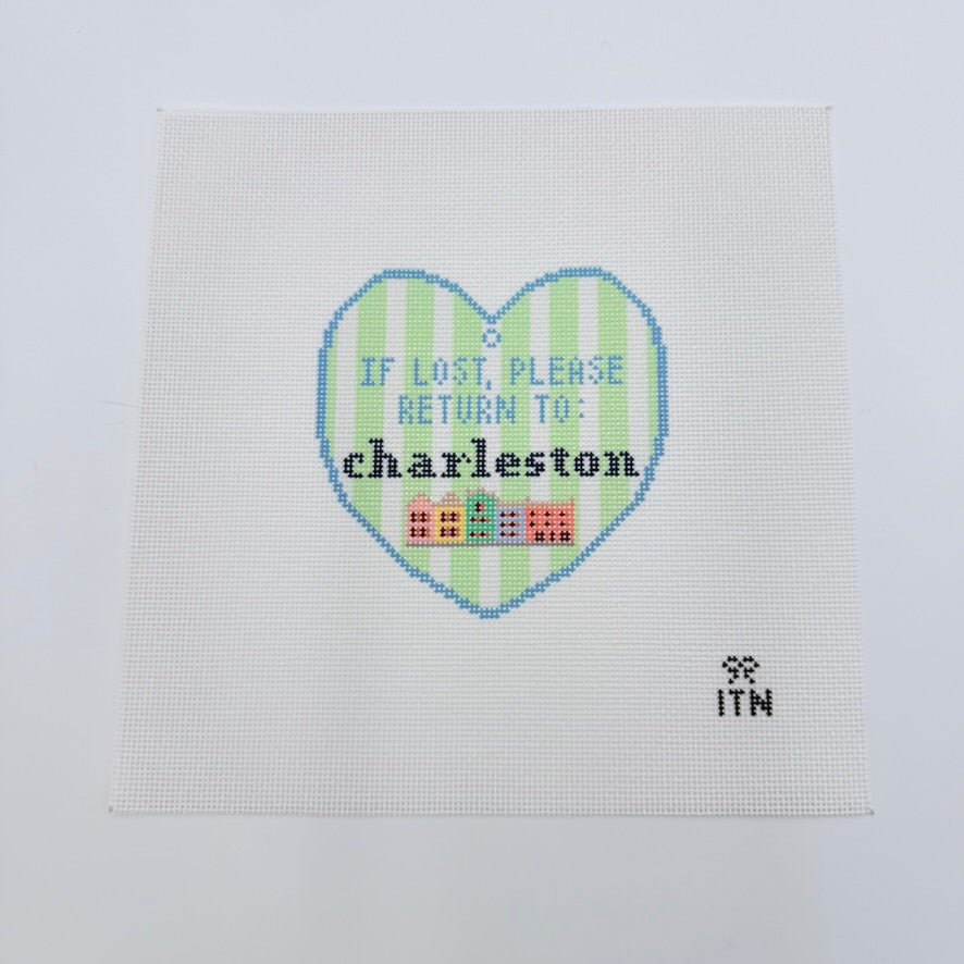 If Lost Please Return to Charleston Canvas - KC Needlepoint