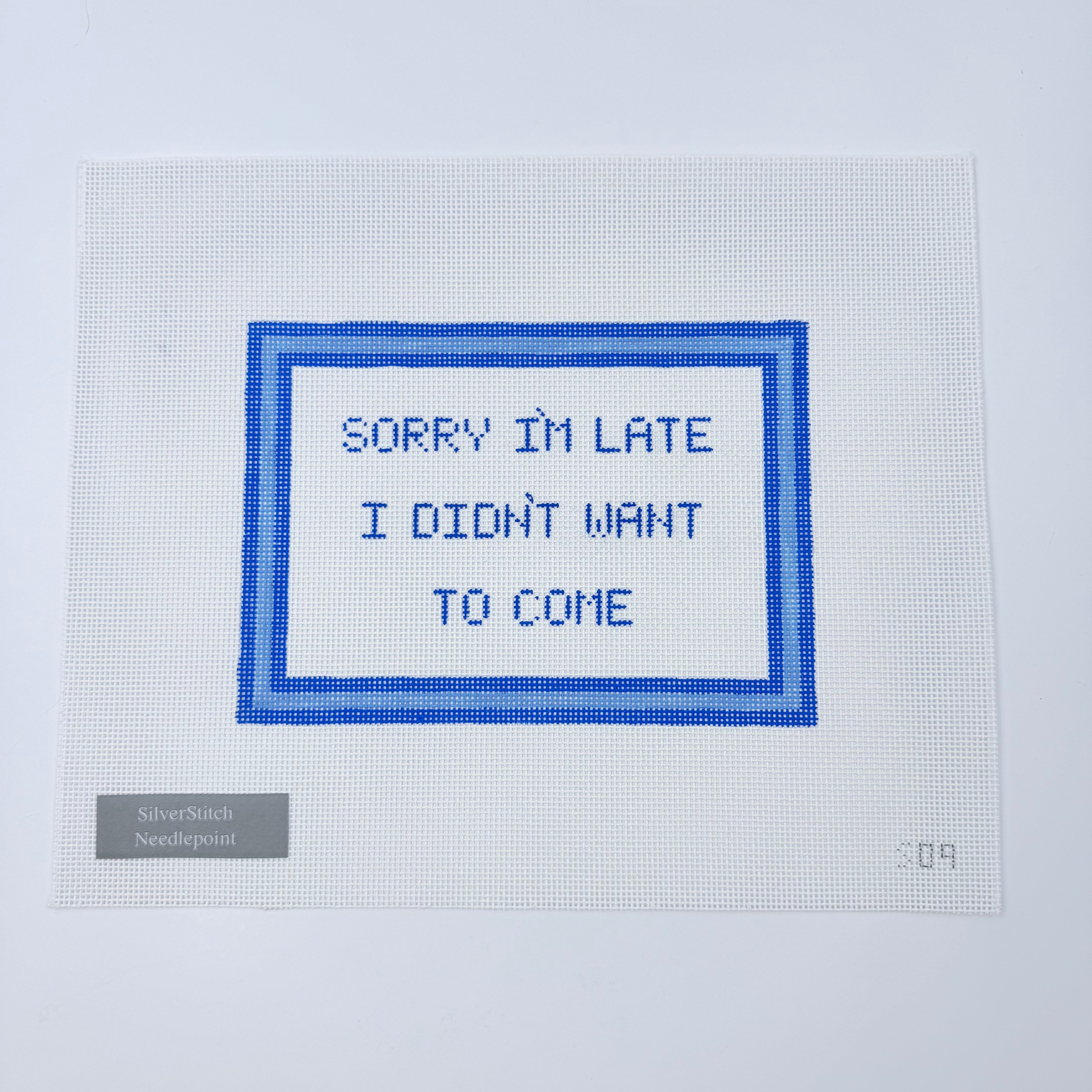 Sorry I'm Late... Canvas - KC Needlepoint