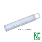 Size 11 Seed Beads 420 White - KC Needlepoint