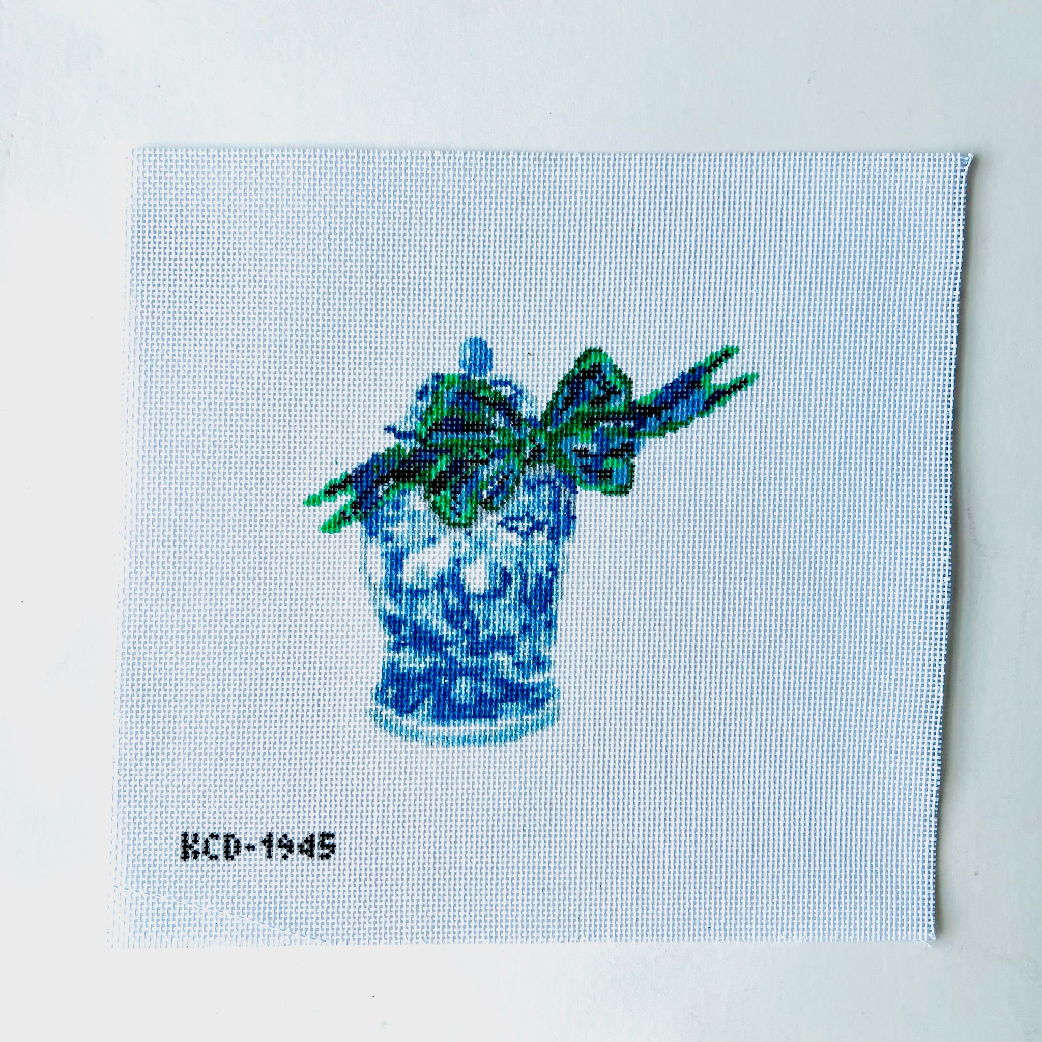 Chinoiserie with Black Watch Bow Canvas – KC Needlepoint