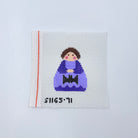 Purple Angel with Bat - KC Needlepoint