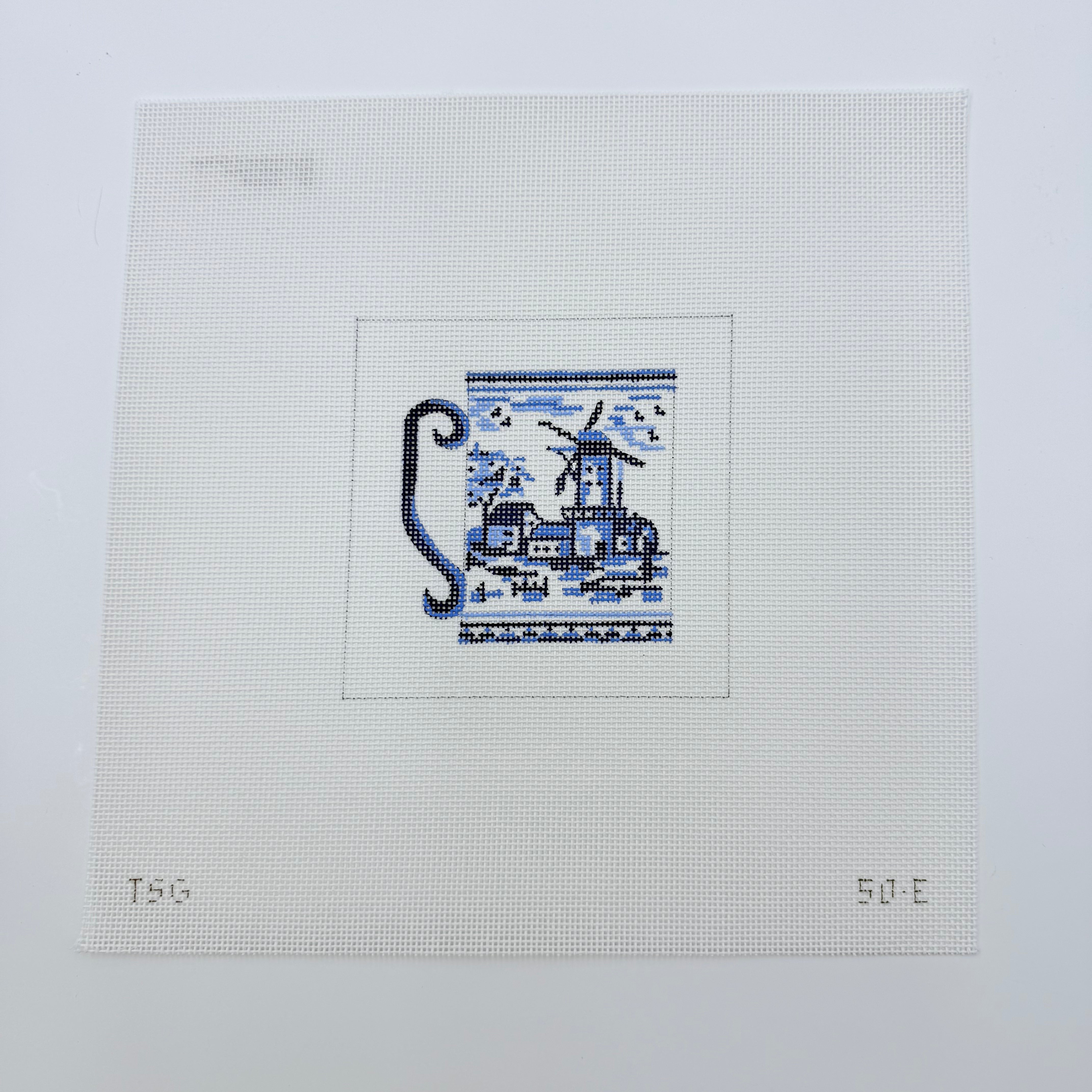 Delft Landscape 1 Needlepoint Canvas - KC Needlepoint