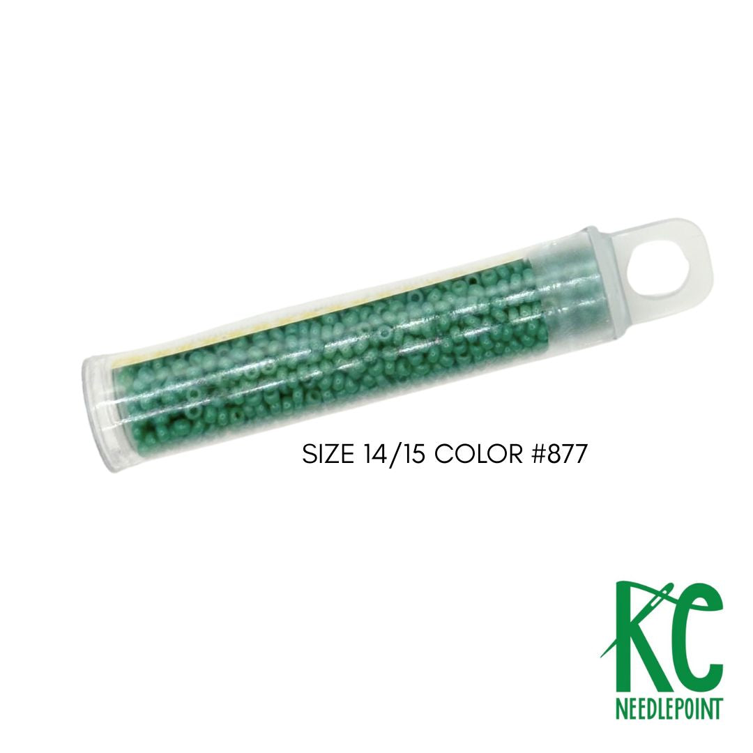 Size 14/15 Seed Beads 877 Saguaro - KC Needlepoint