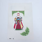 Holly Santa Stocking Canvas - KC Needlepoint
