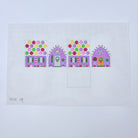 Grape with Jelly Rounds Roof Gingerbread House Canvas - KC Needlepoint