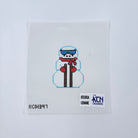 Snowman with Skis Canvas - KC Needlepoint