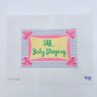 Shh. Baby Sleeping with Bows Canvas - KC Needlepoint