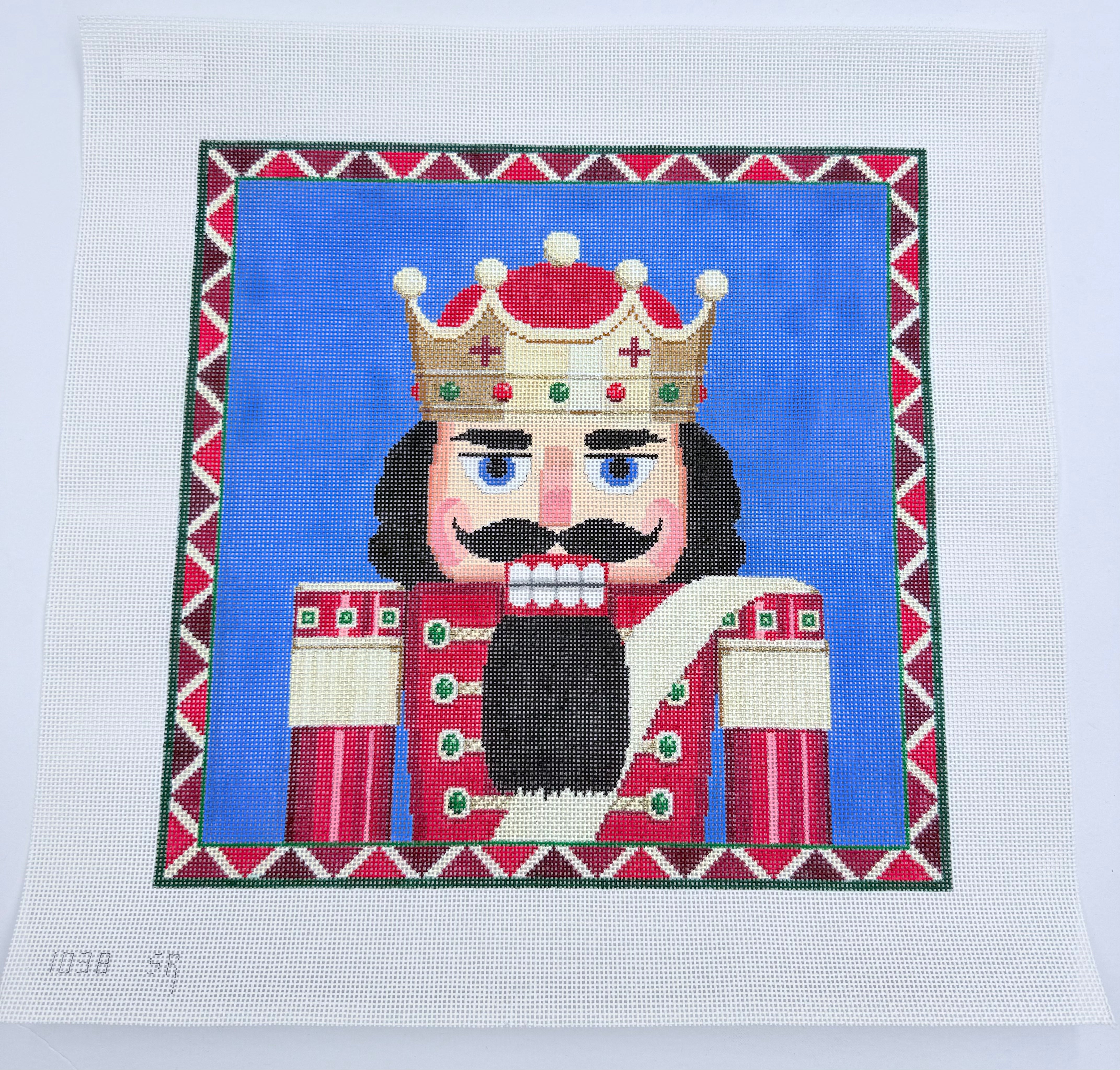 Nutcracker King Square Canvas - KC Needlepoint