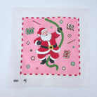 Pink Santa Candy Canvas - KC Needlepoint