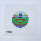 Kauffman Stadium 4 1/2" Round Canvas - KC Needlepoint