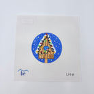 Bluebird Birdhouse Needlepoint Round Canvas - KC Needlepoint