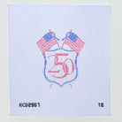 250th Anniversary Crest Needlepoint Canvas - KC Needlepoint