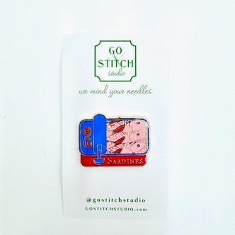 Blue Sardines Needle Minder - KC Needlepoint