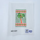 Palm Tree Eyeglass Case Insert Canvas - KC Needlepoint