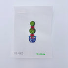 Topiary with Red Bow Canvas - KC Needlepoint