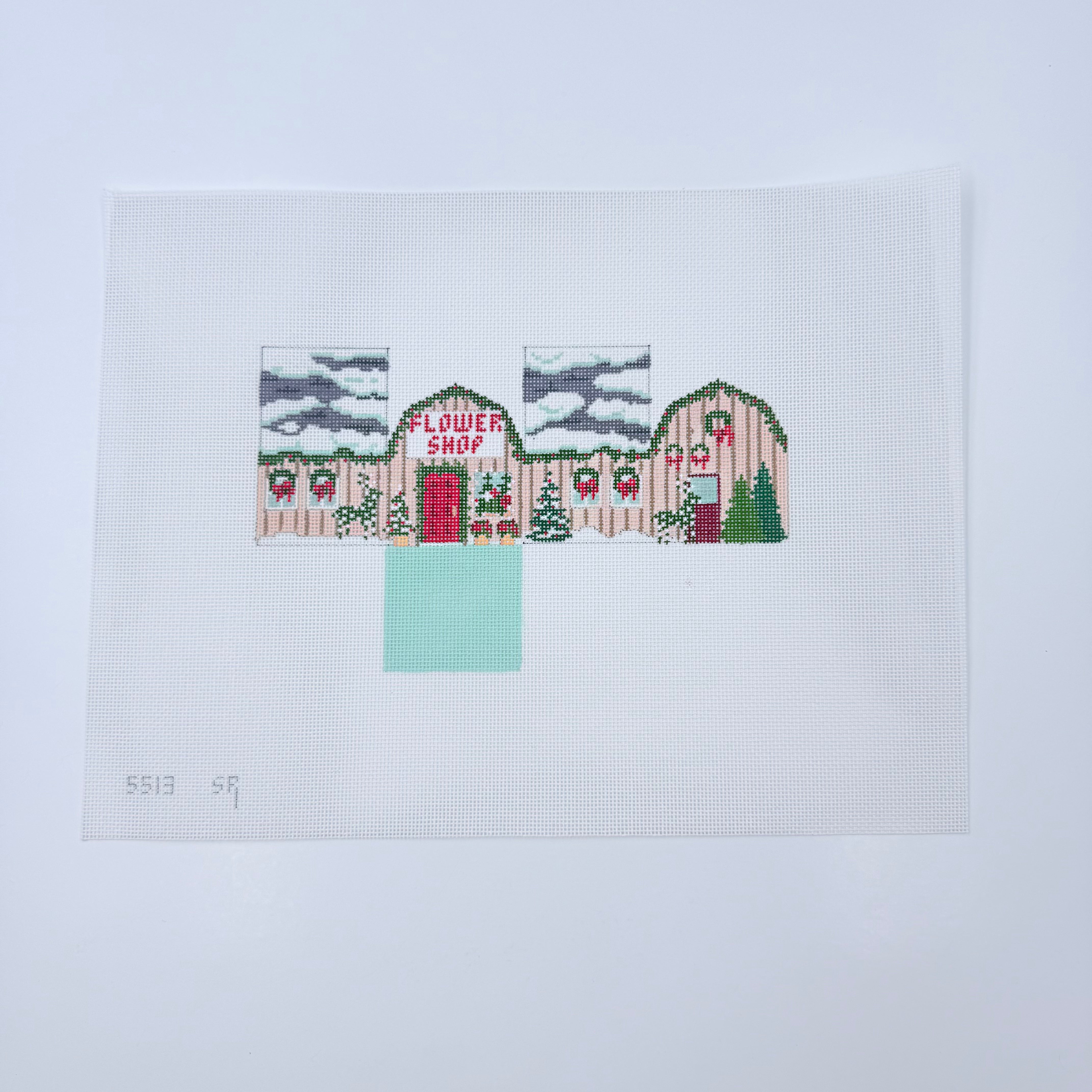 Flower Shop Mini House - KC Needlepoint